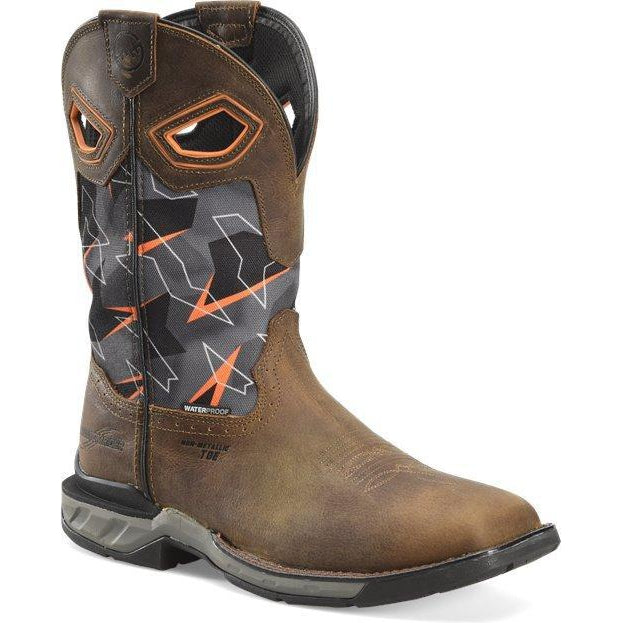 Double H Men's Zander 11" Comp Toe WP Western Work Boot- Brown- DH5364 7.5 / Medium / Brown - Overlook Boots