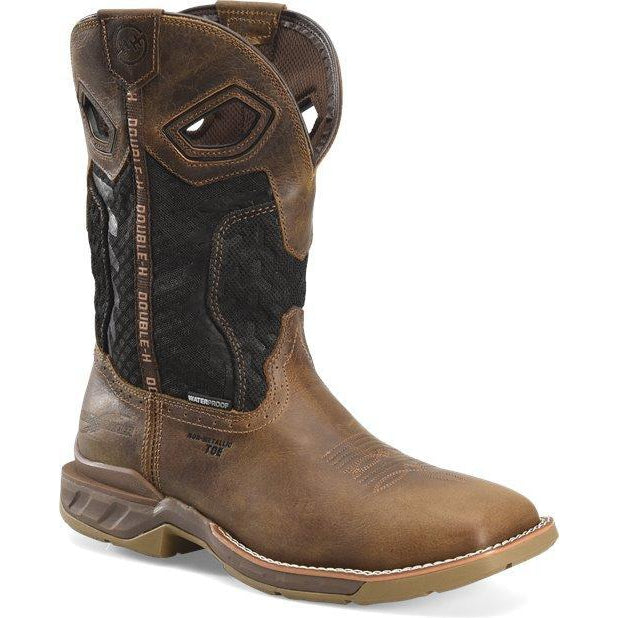Double H Men's Zenon 11" Comp Toe WP Western Work Boot- Brown - DH5366 7.5 / Medium / Brown - Overlook Boots