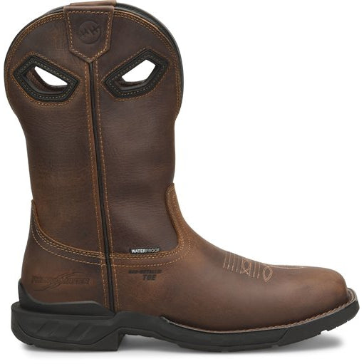 Double H Men's Zane Comp Toe WP Western Roper Work Boot - DH5367 7.5 / Medium / Brown - Overlook Boots