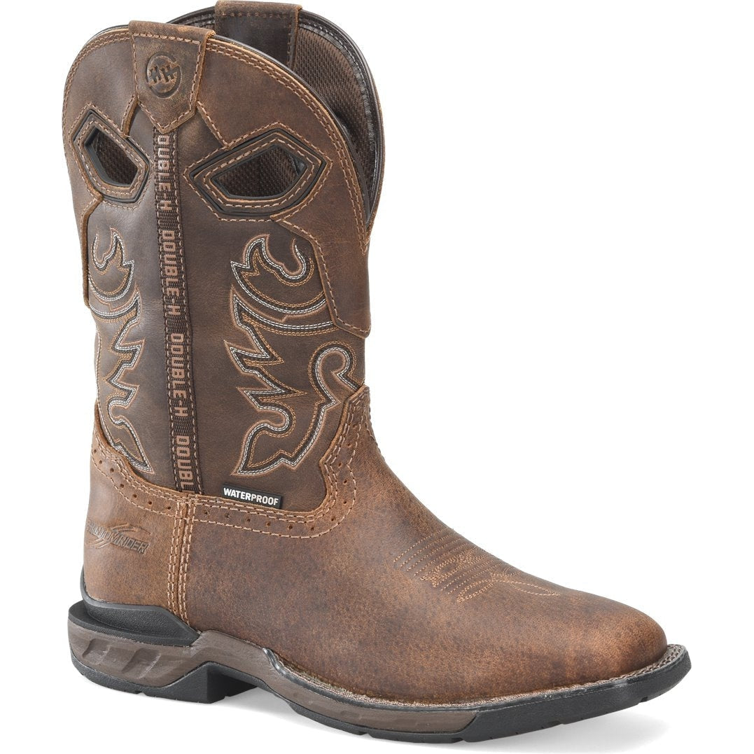 Double H Men's Phantom 11" WP Wide Square Toe Work Boot -Brown- DH5380 7.5 / Medium / Brown - Overlook Boots