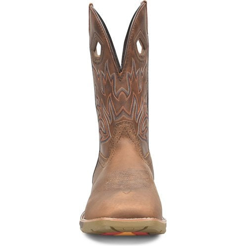 Double H Men's Portal 11" Wide Soft Toe Roper Work Boot -Brown- DH5382 - Overlook Boots