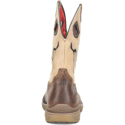 Double H Men's Phantom Rider Syphon 11" Wide Square Toe Roper Work Boot -Brown- DH5389 - Overlook Boots