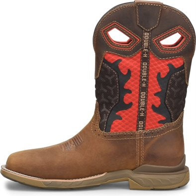 Double H Men's Purge 11" WP Comp Toe Roper Work Boot -Brown- DH5391  - Overlook Boots