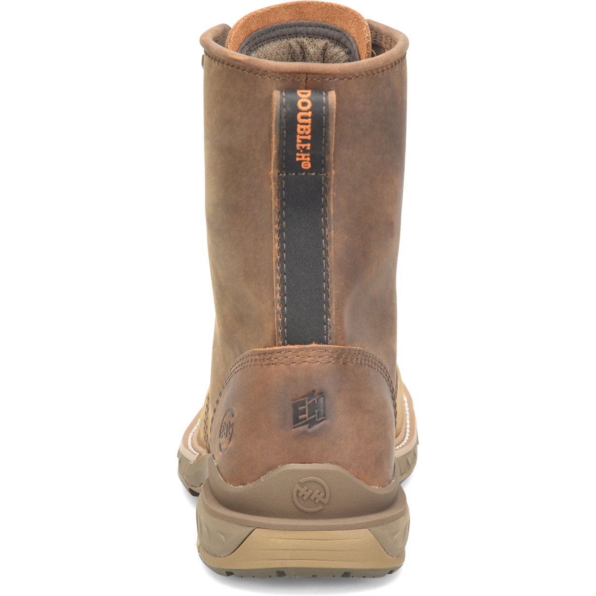 Double H Men's Phantom Rider Raid 8" Slip Resistant U Toe Lacer Work Boot -Brown- DH5394 - Overlook Boots
