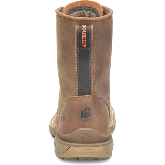 Double H Men's Phantom Rider Raid 8" Slip Resistant U Toe Lacer Work Boot -Brown- DH5394 - Overlook Boots