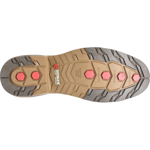 Double H Men's Feudal 12" U Toe Slip Resistant Western Work Boot -Brown- DH5421 - Overlook Boots