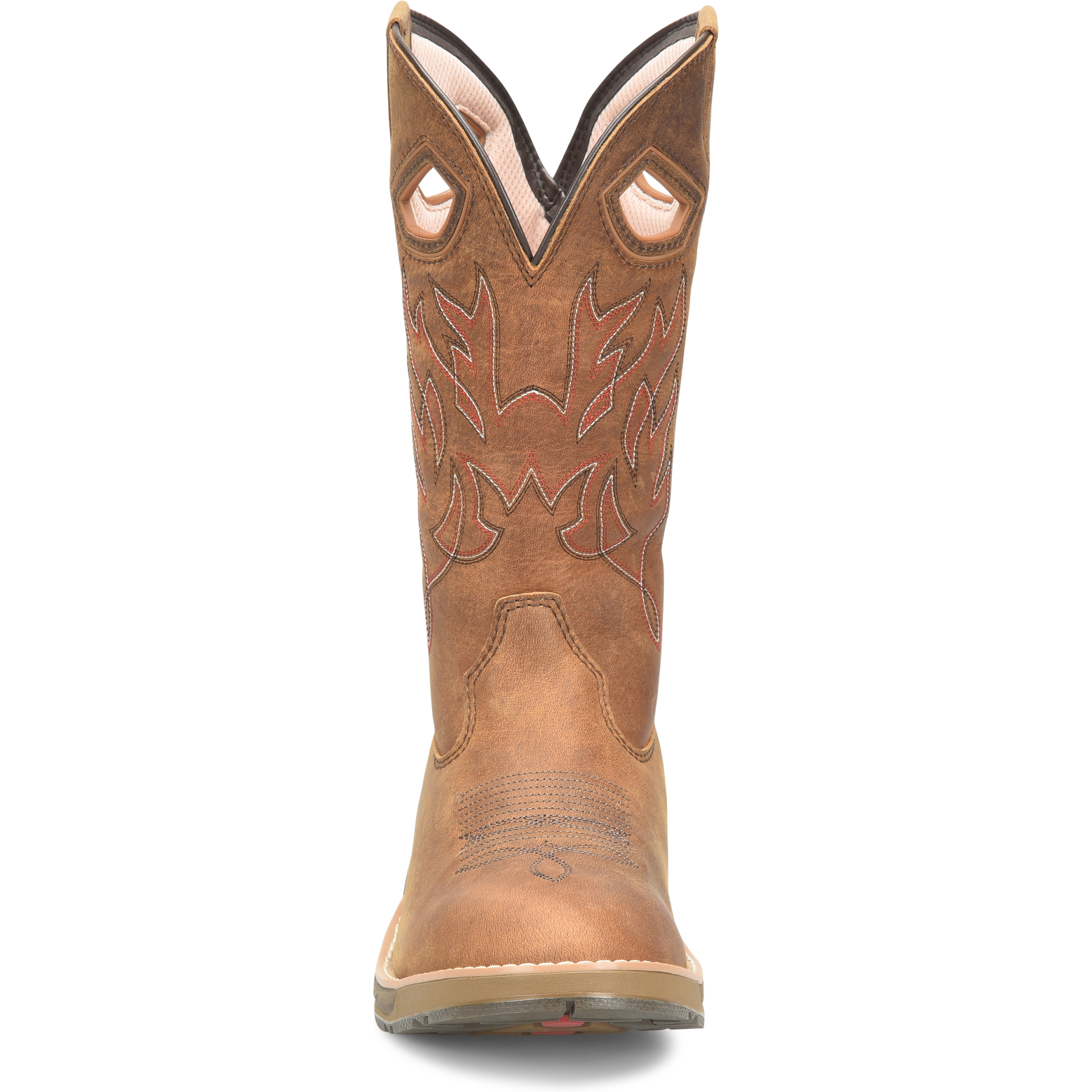 Double H Men's Feudal 12" U Toe Slip Resist Western Work Boot -Brown- DH5421  - Overlook Boots