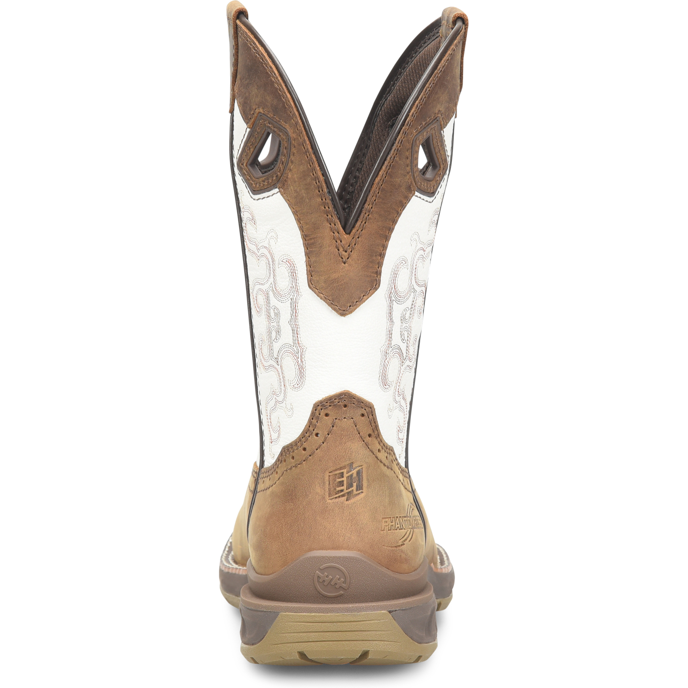 Double H Women's Phantom Rider Brave 10" Wide Square Toe Western Work Boot -Brown- DH5425  - Overlook Boots