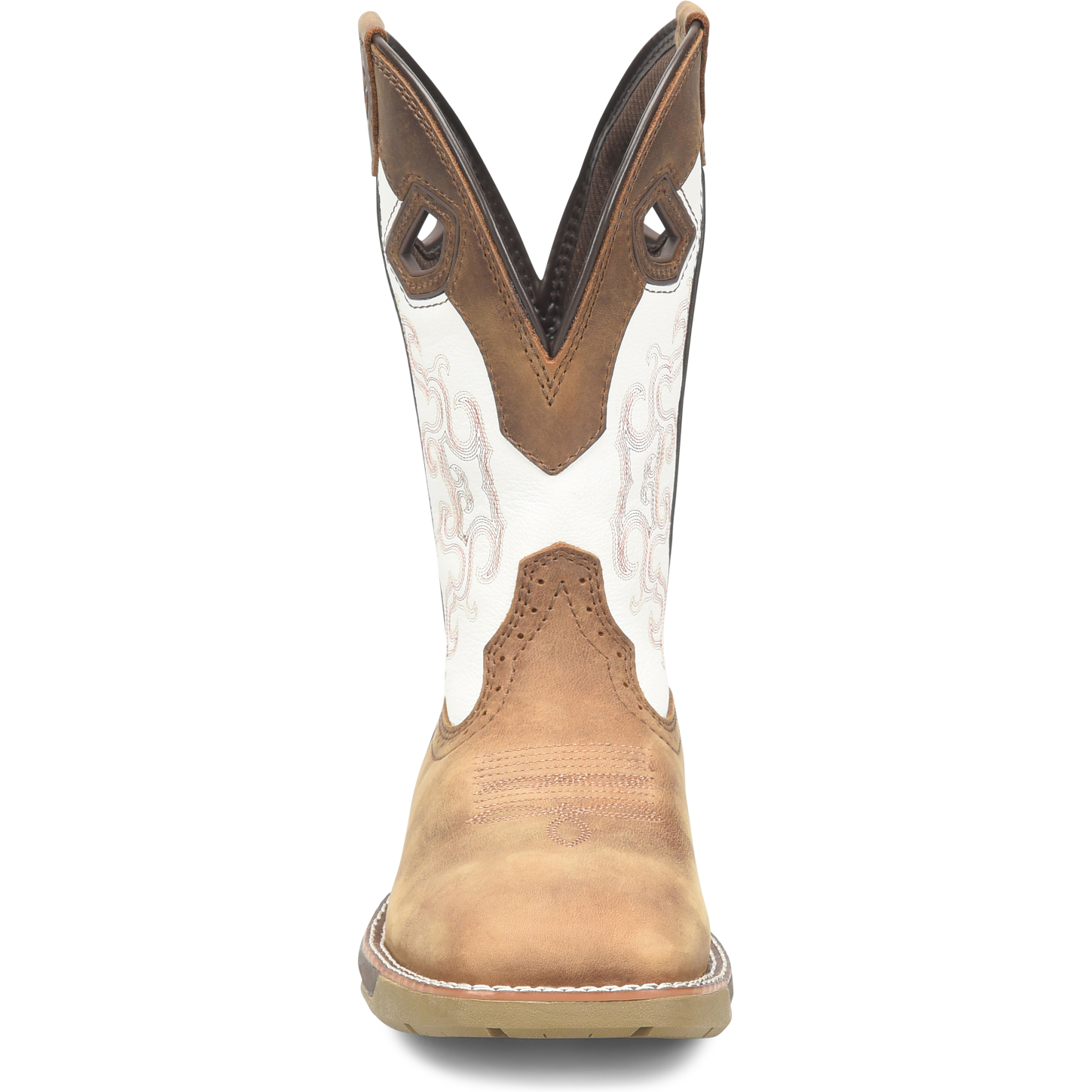 Double H Women's Phantom Rider Brave 10" Wide Square Toe Western Work Boot -Brown- DH5425  - Overlook Boots