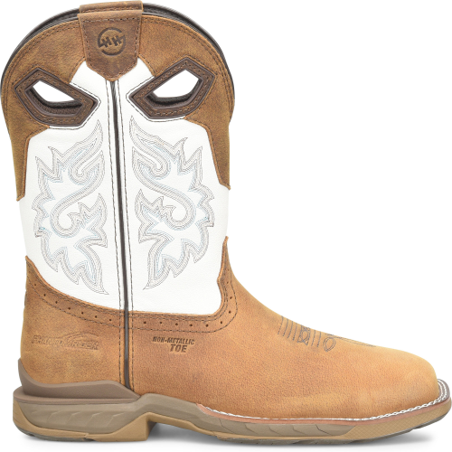 Double H Men's 11" WD Square Toe Comp Toe Roper Work Boot -Brown- DH5426 7.5 / Medium / Brown - Overlook Boots