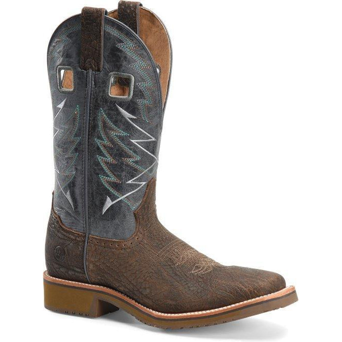 Double H Men's Fernandes 12" Square Toe Western Classic Boot - DH7012 7.5 / Medium / Brown - Overlook Boots