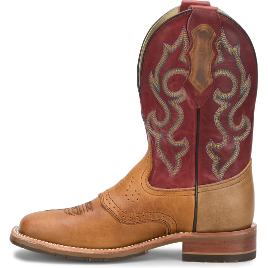 Double H Men's Odie 11" Wide ST Slip Resist Roper Western Work Boot - Red - DH8556  - Overlook Boots