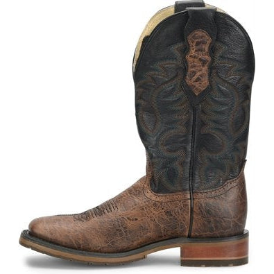 Double H Men's Cliff 12" Wide ST Roper Western Work Boot -Black- DH8644  - Overlook Boots