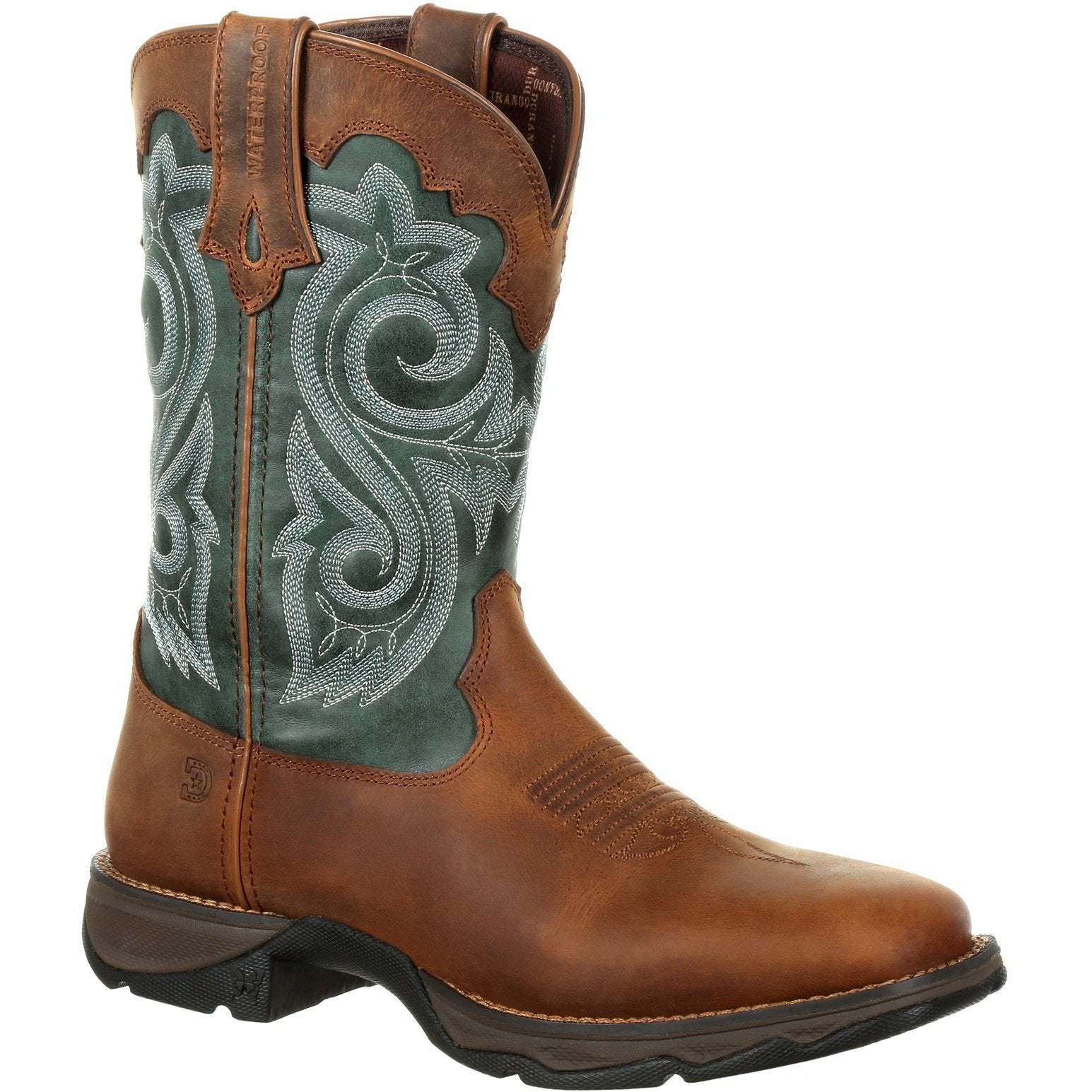 Durango Women's Lady Rebel 10" Square Toe WP Western Boot - DRD0312 6 / Medium / Brown - Overlook Boots
