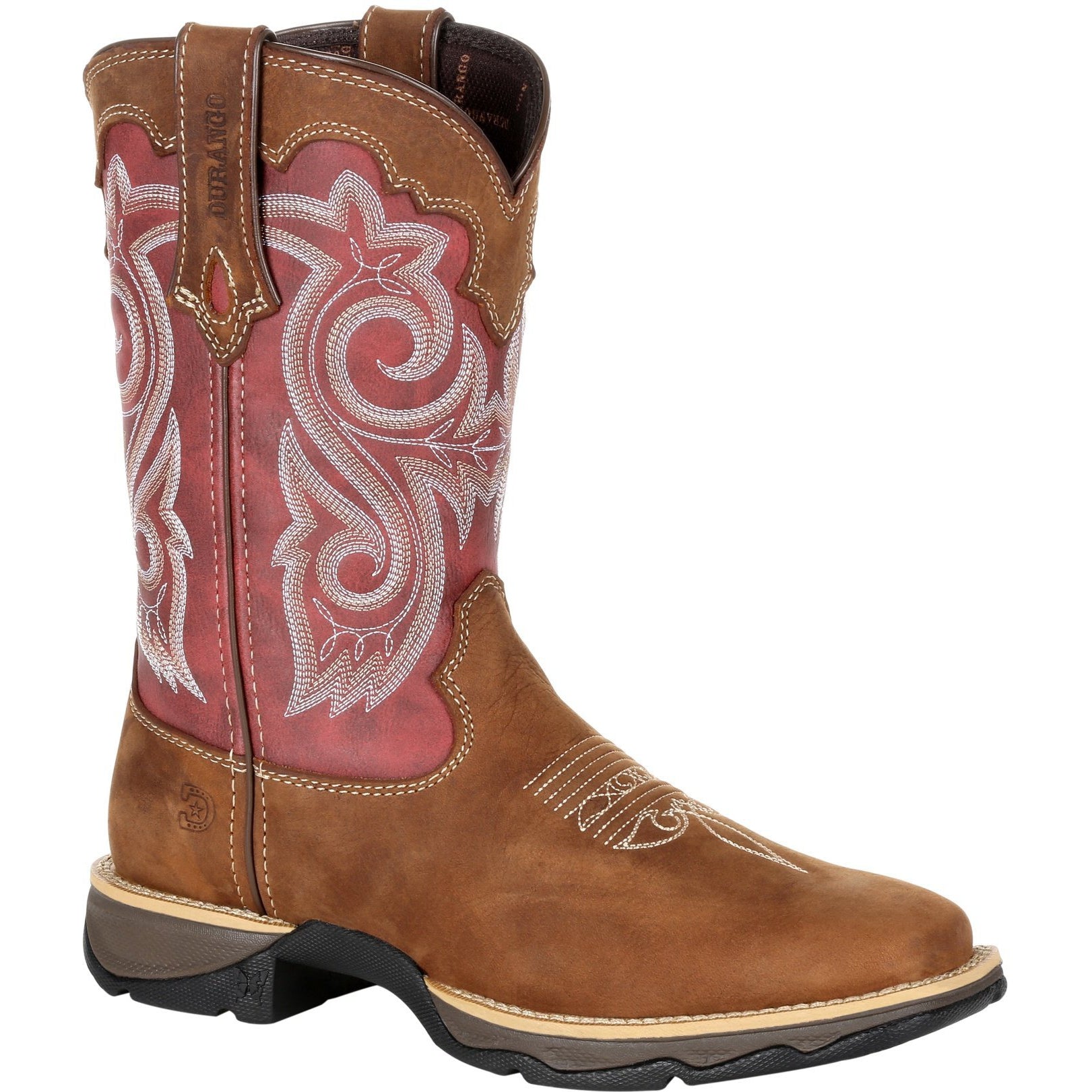 Durango Women's Lady Rebel 10" Sqr Toe Western Boot- Rusty Red- DRD0349 6 / Medium / Brown - Overlook Boots