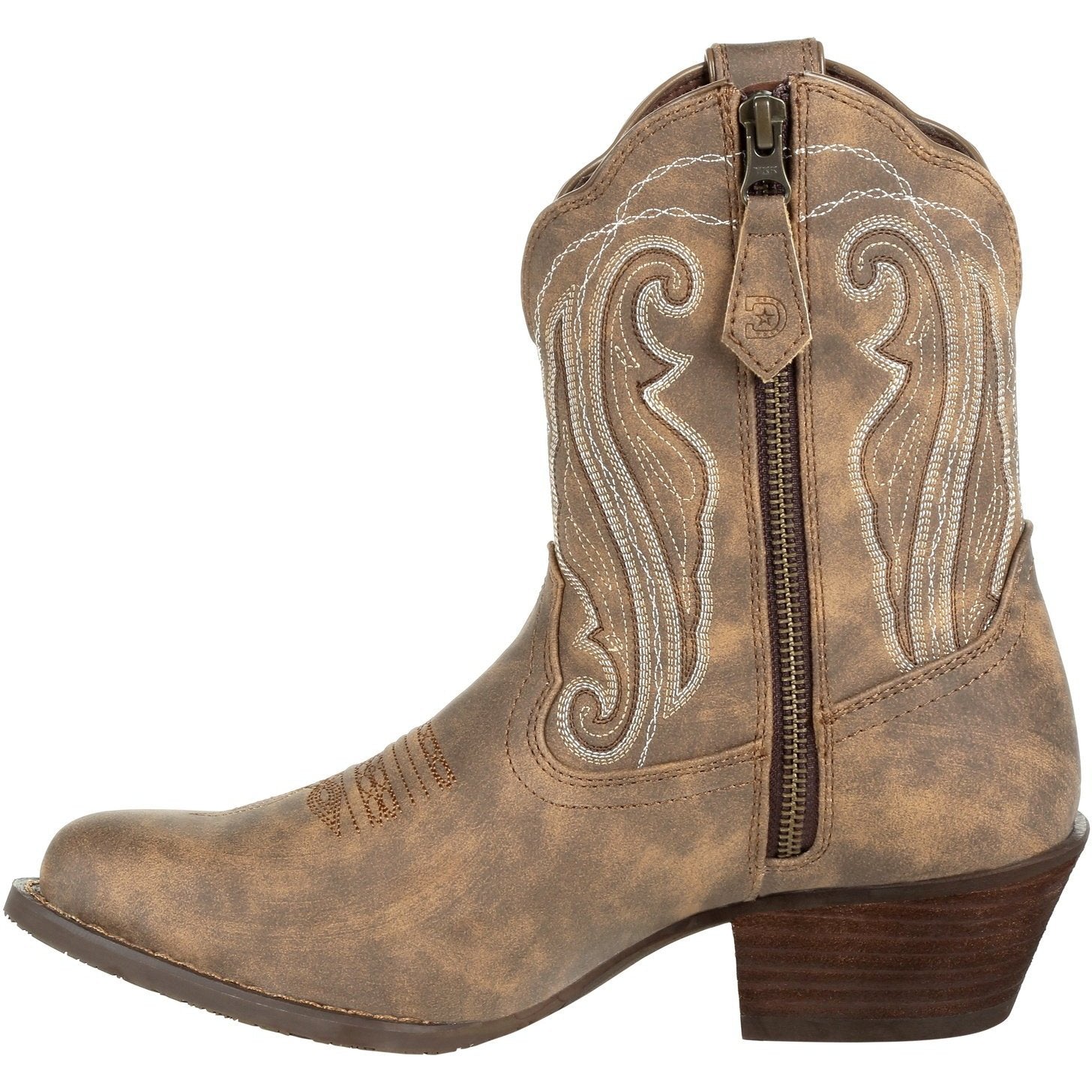 Durango Women's Shortie Driftwood Crush 8" R Toe Western Boot DRD0372  - Overlook Boots