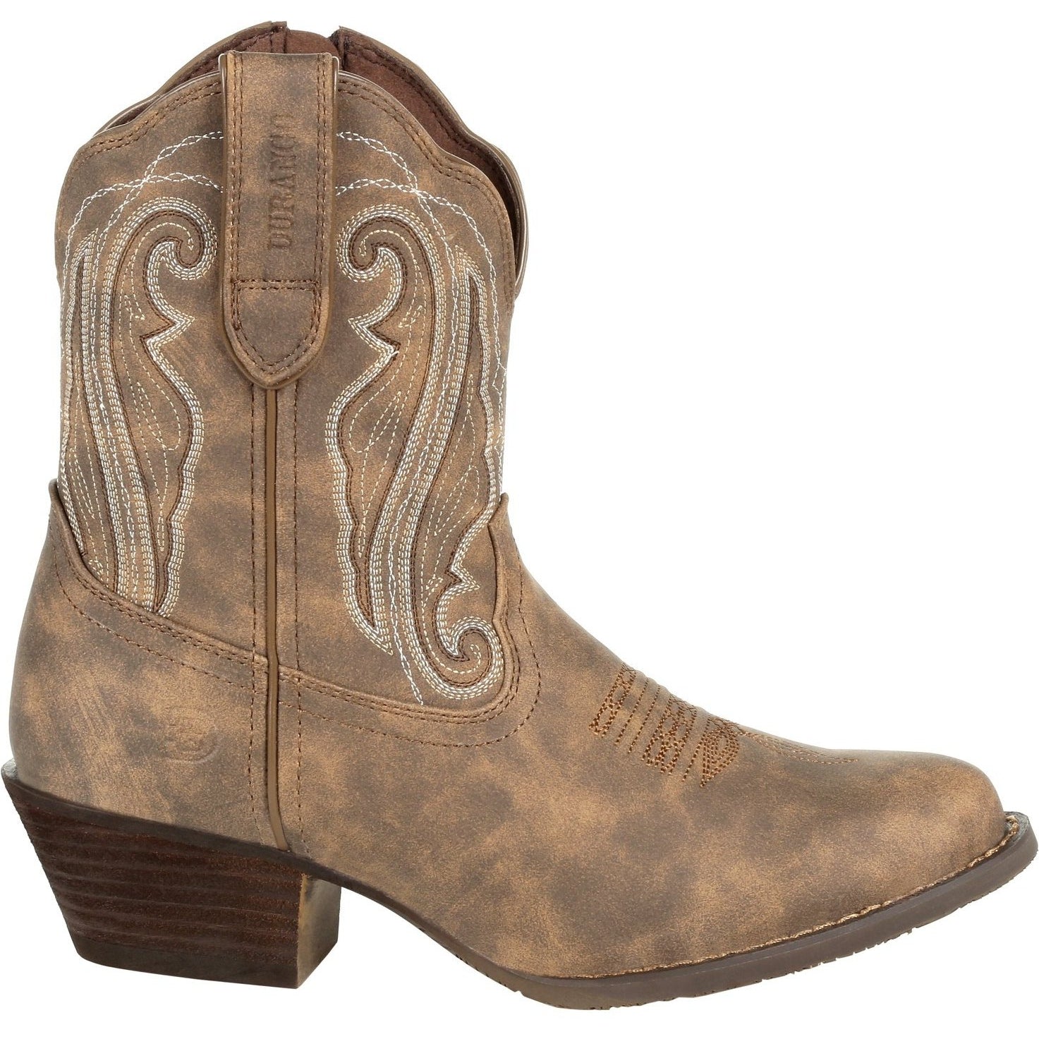 Durango Women's Shortie Driftwood Crush 8" R Toe Western Boot DRD0372  - Overlook Boots