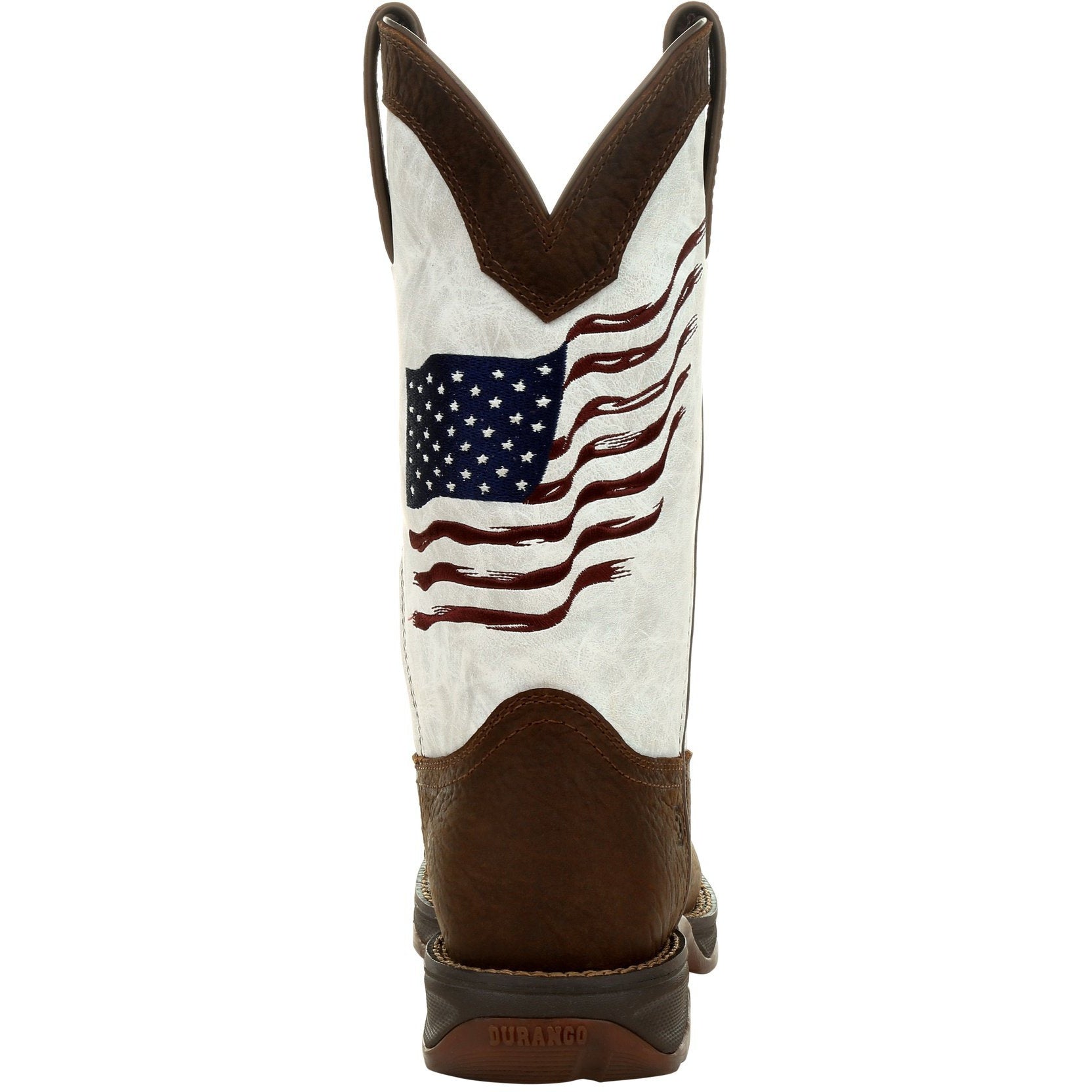 Durango Women's Lady Rebel Distressed Flag 11" Square Toe Western Boot DRD0394  - Overlook Boots