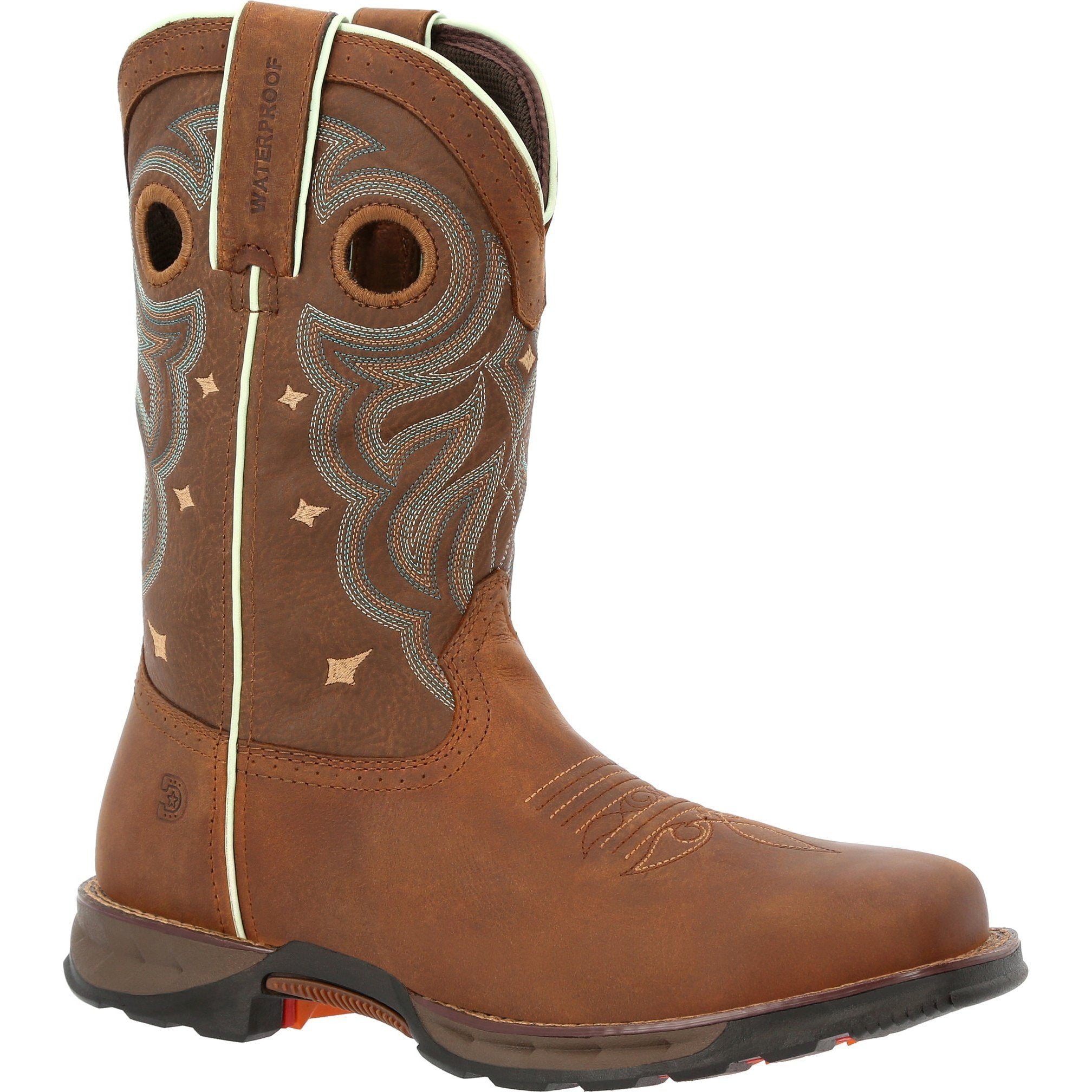 Durango Women's Maverick 10" Steel Toe WP Western Work Boot - DRD0416 6 / Medium / Tan - Overlook Boots