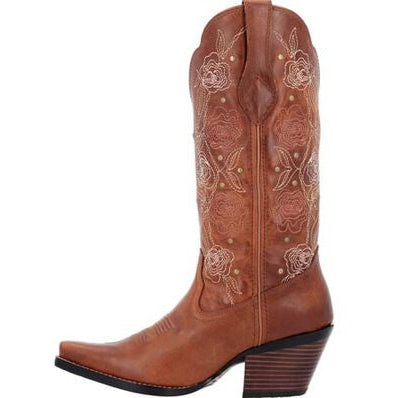 Durango Women's Crush 13" Snip Toe Western Boot - Rosewood - DRD0453  - Overlook Boots