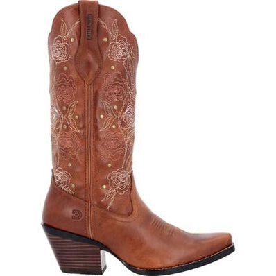 Durango Women's Crush 13" Snip Toe Western Boot - Rosewood - DRD0453 6 / Medium / Brown - Overlook Boots