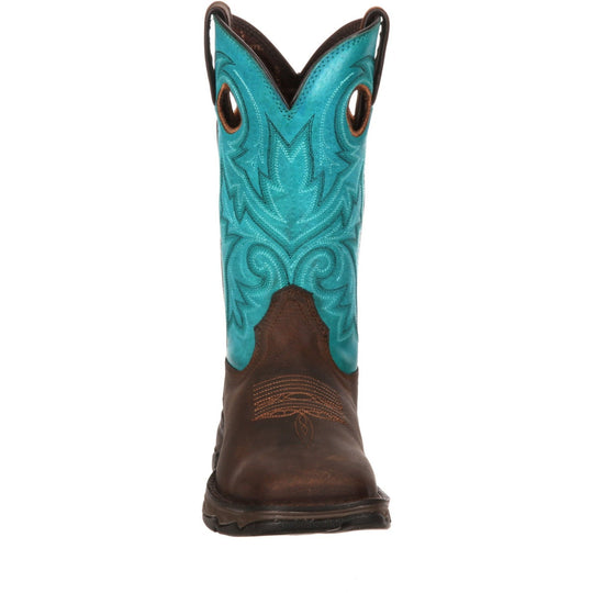Durango Women's Lady Rebel 10" Steel Toe Western Boot- Brown - DWRD022  - Overlook Boots