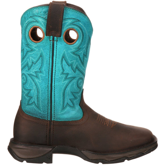 Durango Women's Lady Rebel 10" Steel Toe Western Boot- Brown - DWRD022  - Overlook Boots