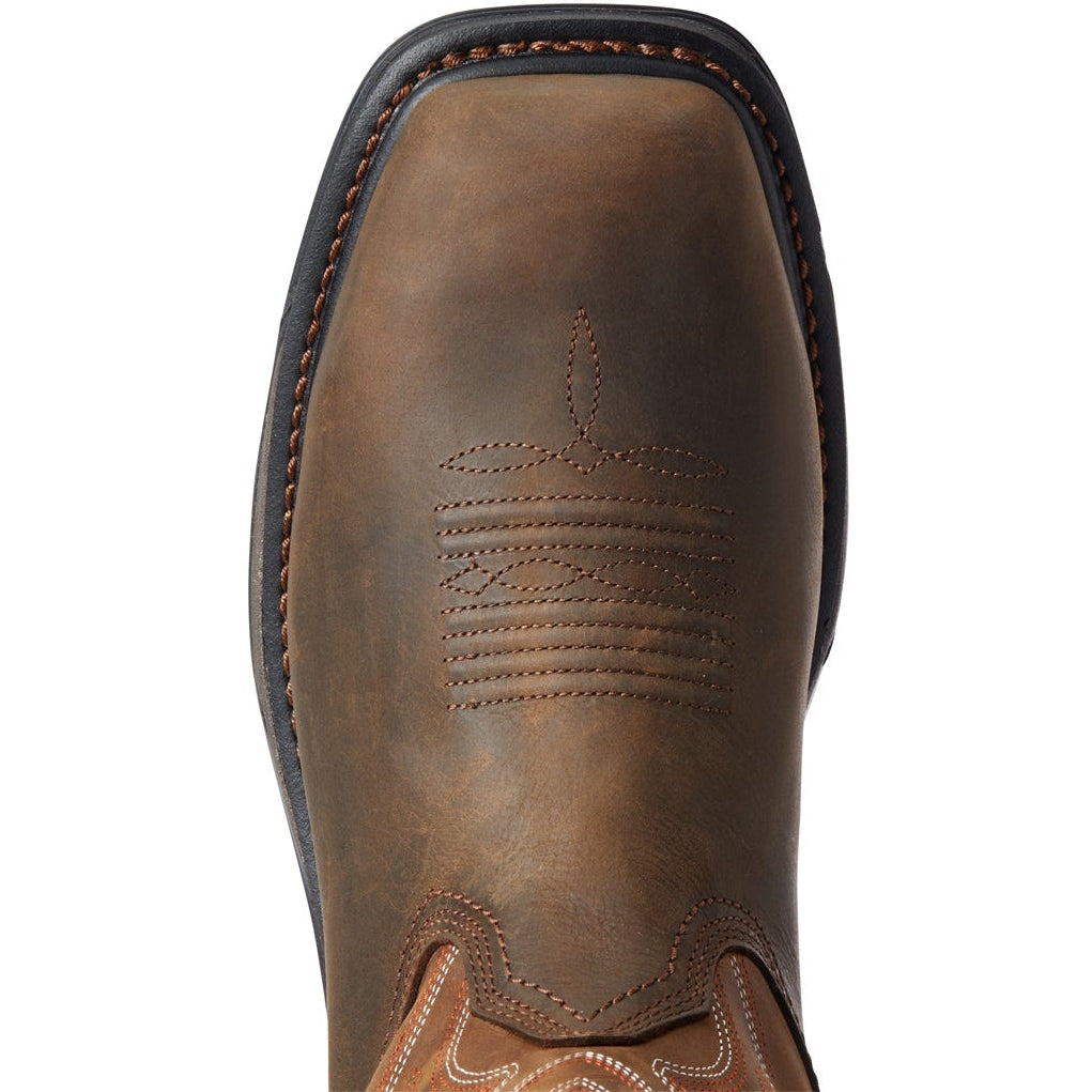 Ariat Men's Big Rig Comp Toe WP Western Work Boot - Brown - 10033993  - Overlook Boots