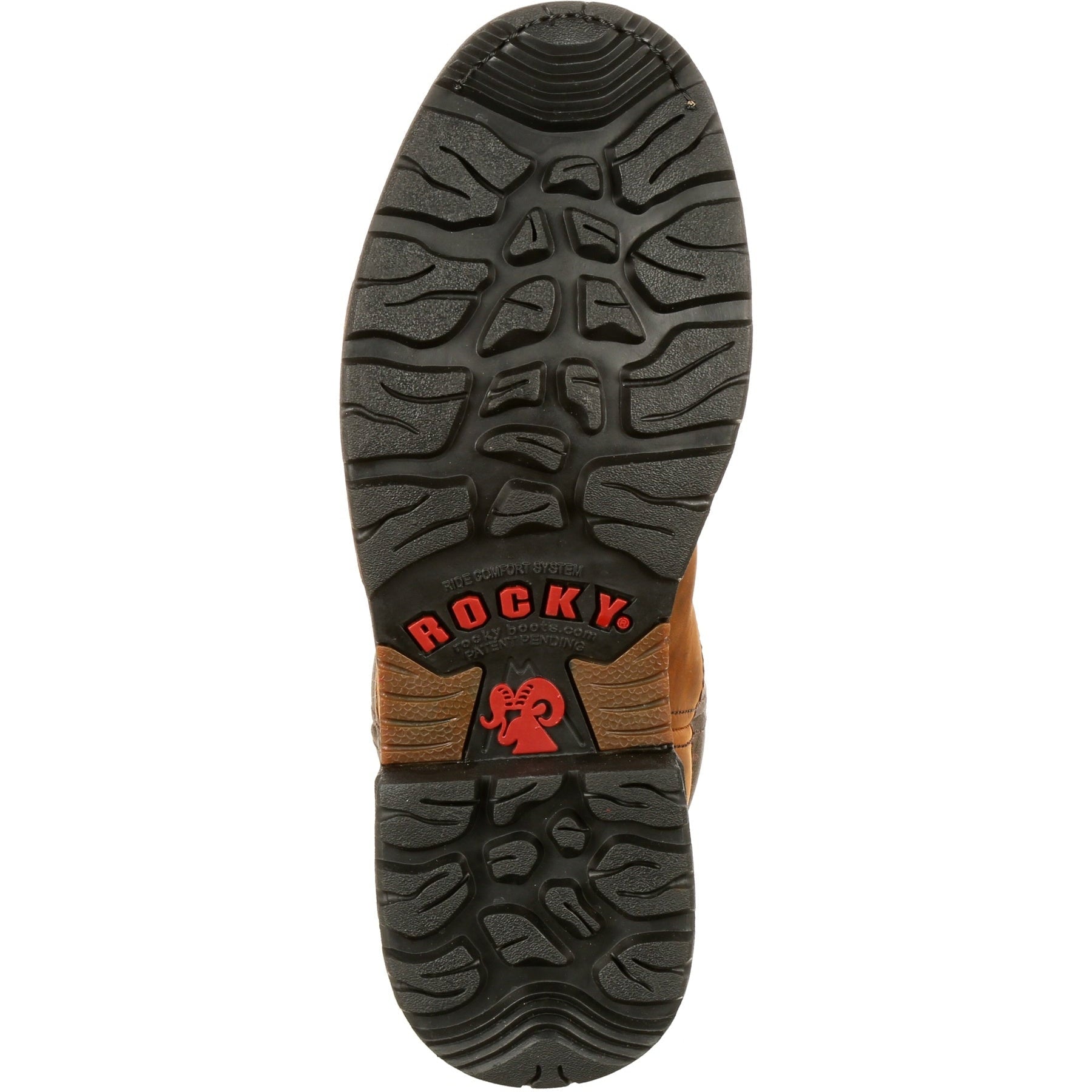 Rocky Men's Ride 10" Waterproof 200G Ins Wellington Work Boot- Brown- FQ0002867 - Overlook Boots