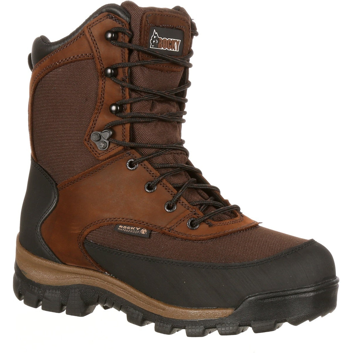 Rocky Men's Core 8" WP 800G Ins Outdoor Boot - Brown - FQ0004753 8 / Medium / Dark Brown - Overlook Boots
