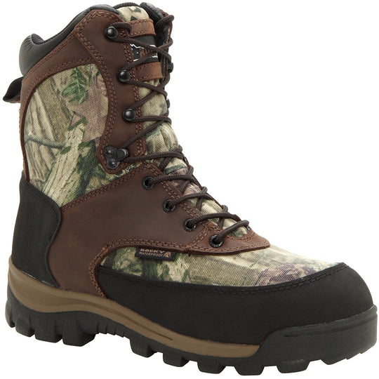 Rocky Men's Core 8" Waterproof 800G Pac Thinsulate Hunt Boot - Mossy Oak - FQ0004755 8.0 / Medium / Brown - Overlook Boots