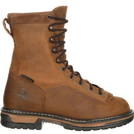 Rocky Men's Ironclad 8" Waterproof Work Boot - Brown - FQ0005698  - Overlook Boots