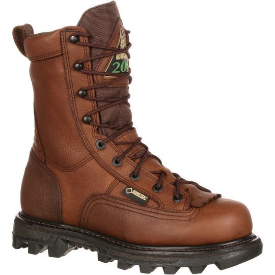 Rocky Men's BearClaw 9" Waterproof 200G Ins Outdoor Boot - Brown - FQ0009237 8.0 / Medium / Brown - Overlook Boots