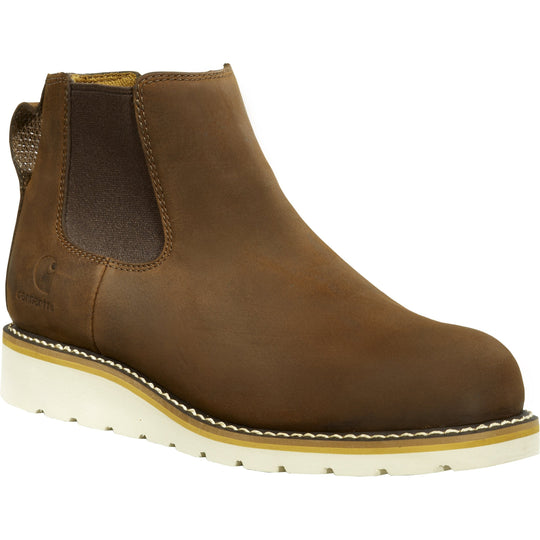 Carhartt Men's Chelsea 5" Steel Toe Wedge Work Boot - Brown - FW5233-M 7 / Medium / Brown - Overlook Boots