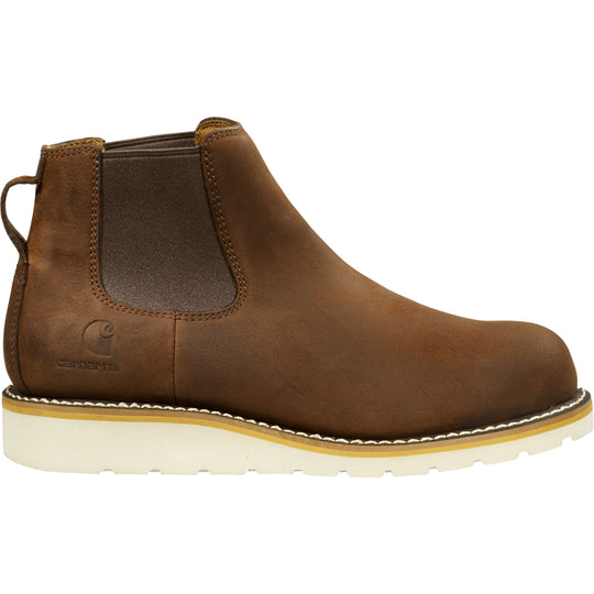 Carhartt Men's Chelsea 5" Steel Toe Wedge Work Boot - Brown - FW5233-M  - Overlook Boots