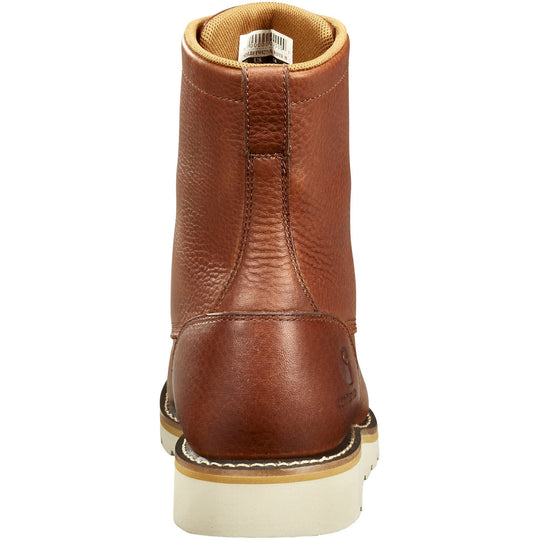 Carhartt Men's 8" Waterproof Steel Toe Wedge Work Boot - Redwood - FW8275-M  - Overlook Boots