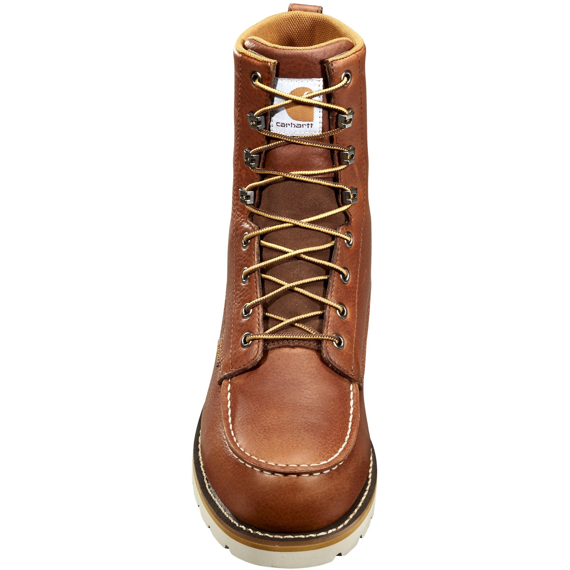 Carhartt Men's 8" Waterproof Steel Toe Wedge Work Boot - Redwood - FW8275-M  - Overlook Boots