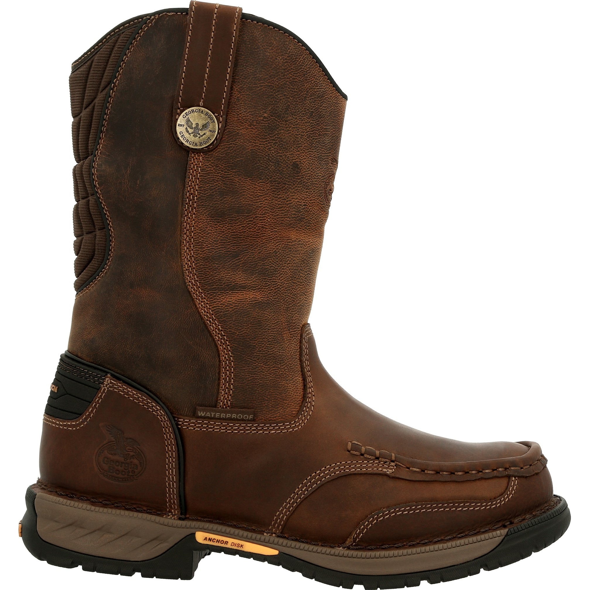 Georgia Men's Athens 360 11" Soft Toe WP Work Boot - Brown - GB00441  - Overlook Boots