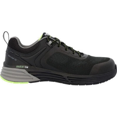 Georgia Men's Durablend Sport CT Static Athletic Work Shoe -Black- GB00543 7 / Medium / Black Green - Overlook Boots