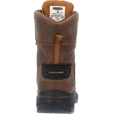 Georgia Men's Flxpoint Ultra 8" WP Comp Toe Work Boot -Brown- GB00554  - Overlook Boots