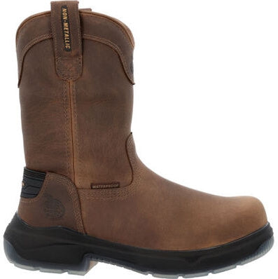 Georgia Men's Flxpoint Ultra 11" WP Comp Toe Work Boot - Brown - GB00555 7 / Medium / Brown - Overlook Boots