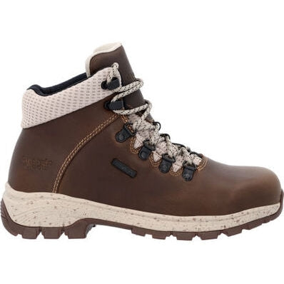 Georgia Women's Eagle Trail 5" WP Alloy Toe Hiker Boot -Brown- GB00556 6 / Medium / Brown - Overlook Boots