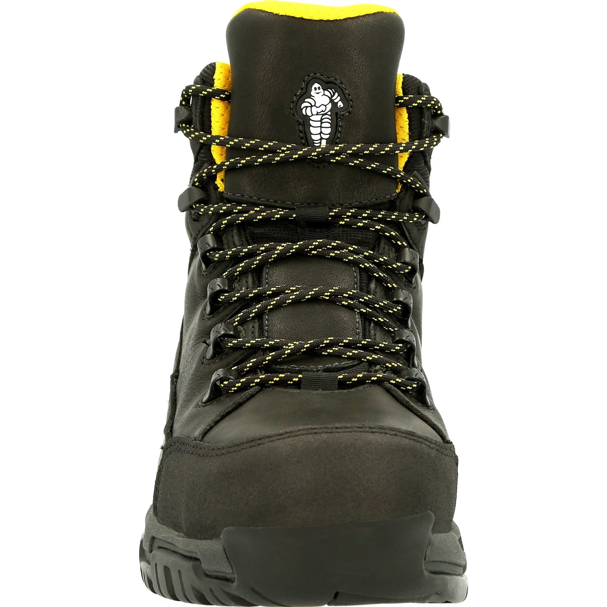 Michelin Men's HydroEdge 6" Alloy Toe WP Metguard Work Boot- Black- MIC0005  - Overlook Boots