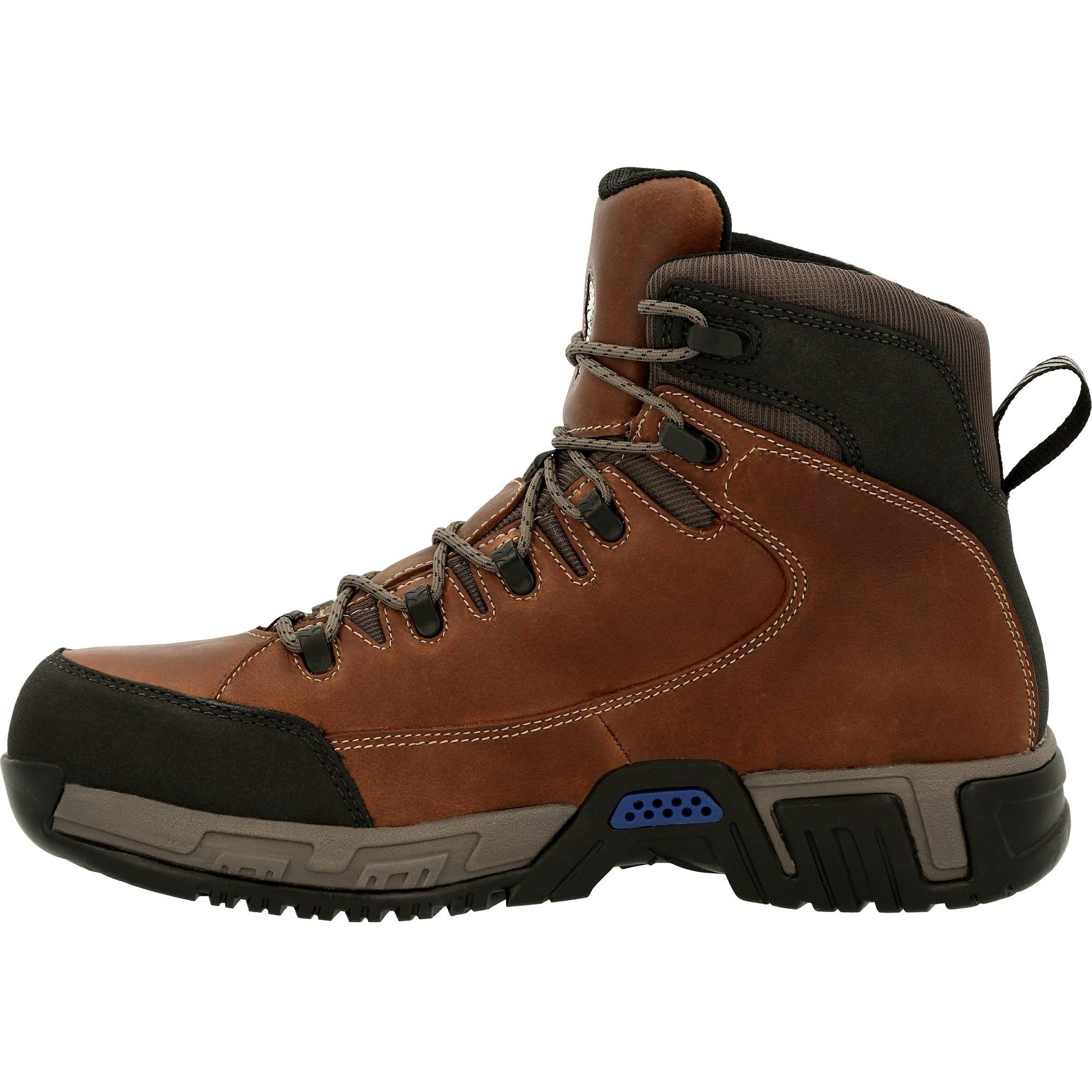 Michelin Men's HydroEdge 6" Alloy Toe WP PR Work Boot - Brown- MIC0006  - Overlook Boots