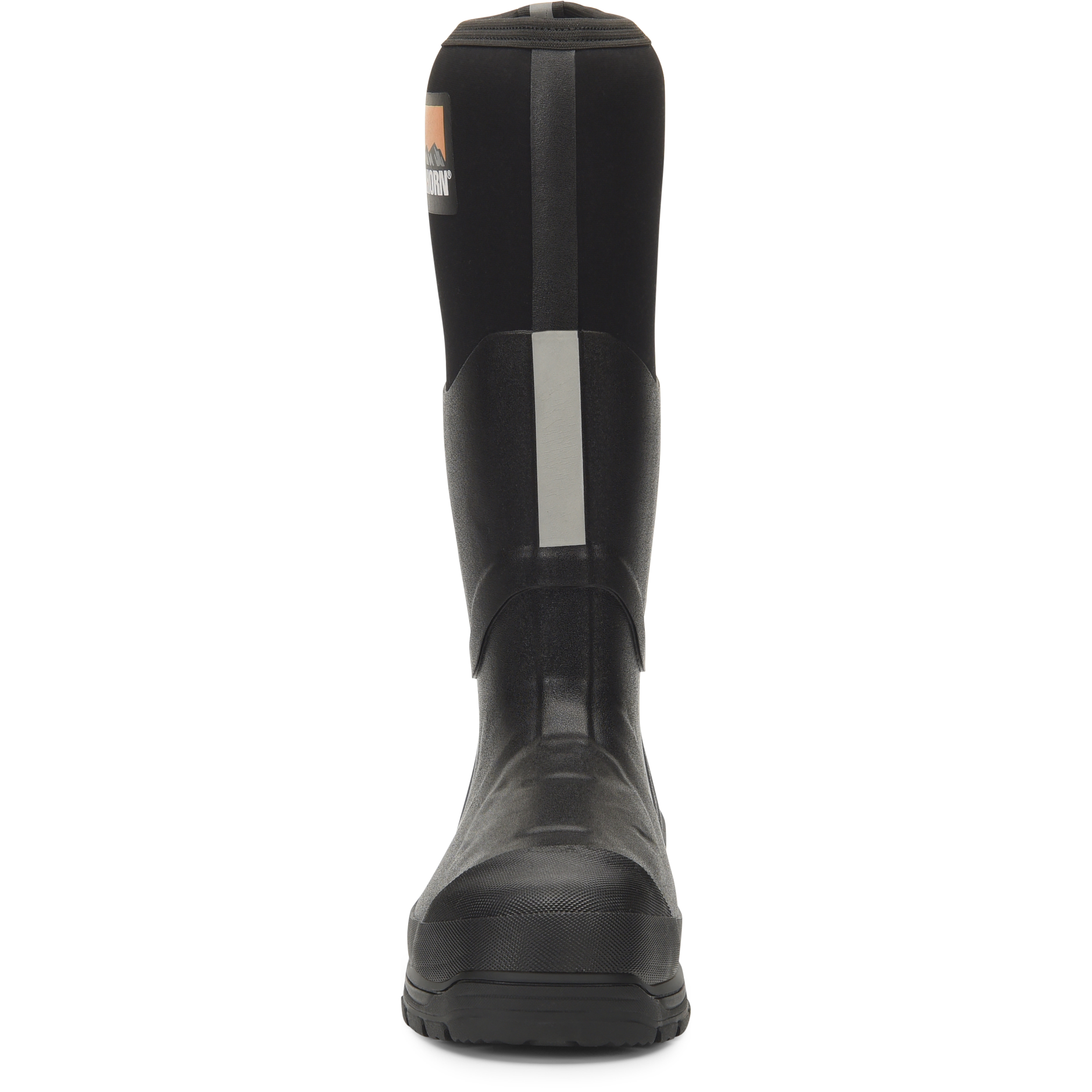 Waterproof rubber steel hot sale toe work boots