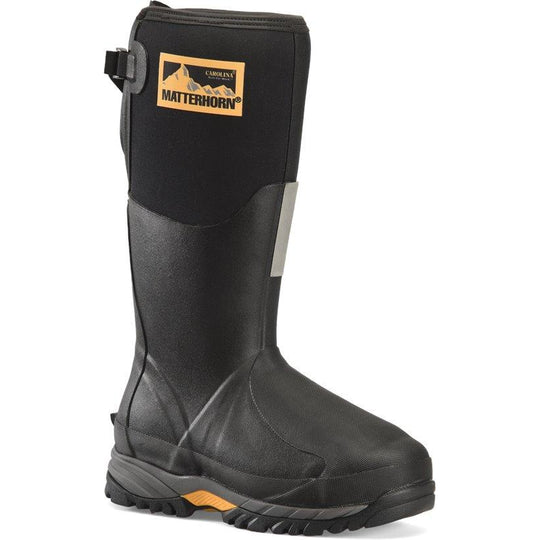 Matterhorn Men's Mud Jumper 15" Steel Toe Waterproof Metguard Rubber Work Boot- MT203 6.0 / Medium / Black - Overlook Boots
