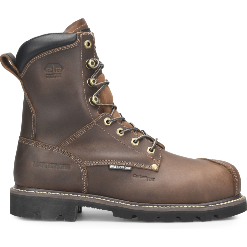 Matterhorn Men's Corvus 8" WP Comp Toe Puncture Work Boot -Brown- MT2508 8 / Medium / Brown - Overlook Boots