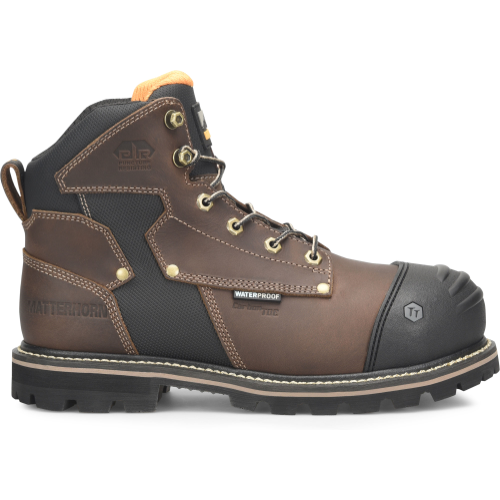 Matterhorn Men's Ibeam 6" WP Comp Toe Metguard Work Boot Brown - MT2546 8 / Medium / Brown - Overlook Boots