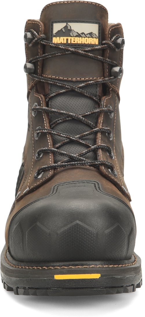 Matterhorn Men's Maximus 6" Comp Toe WP Work Boot Brown MT2561  - Overlook Boots