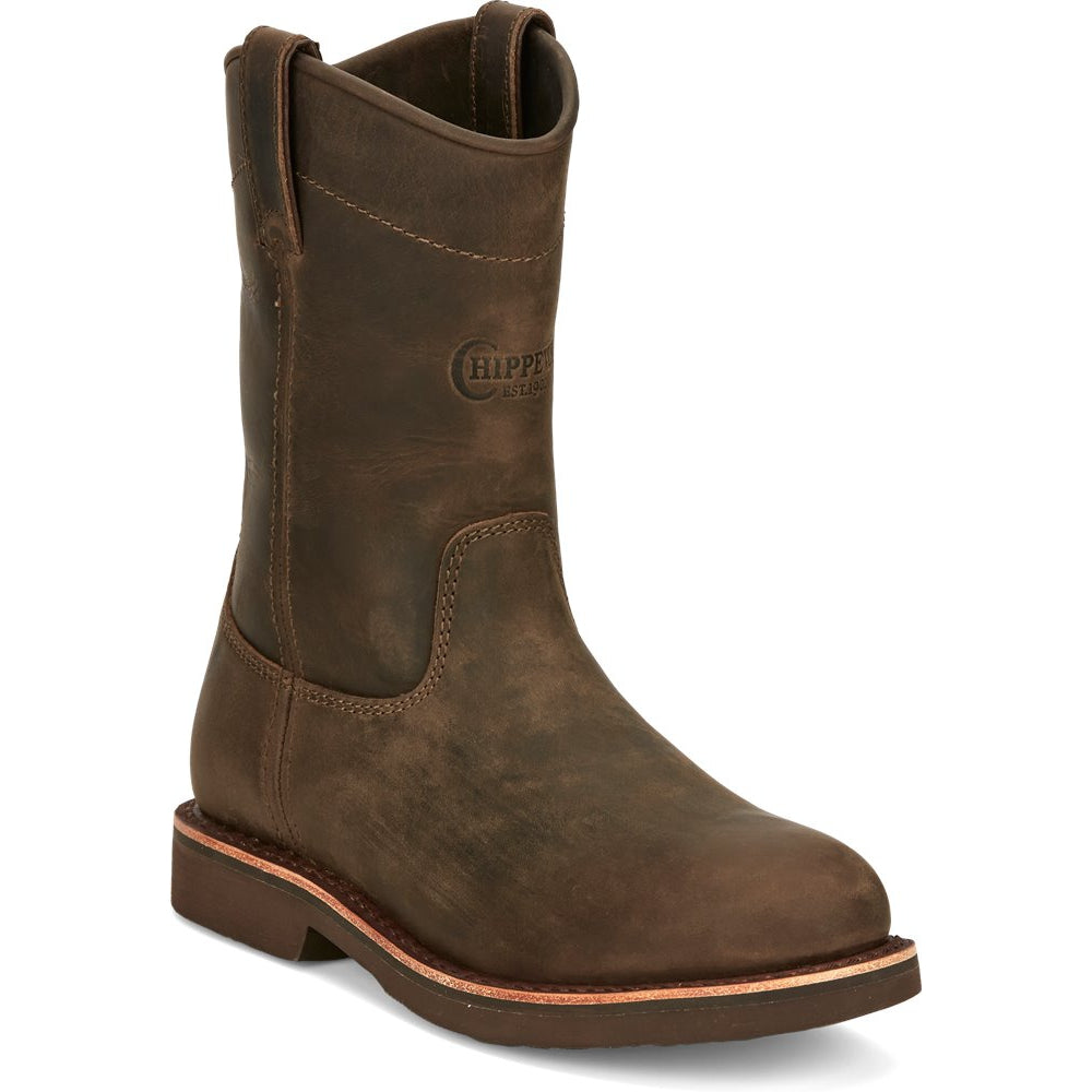 Chippewa Men's Classic 2.0 10" Soft Toe Work Boot - Brown - NC2075 8 / Medium / Brown - Overlook Boots